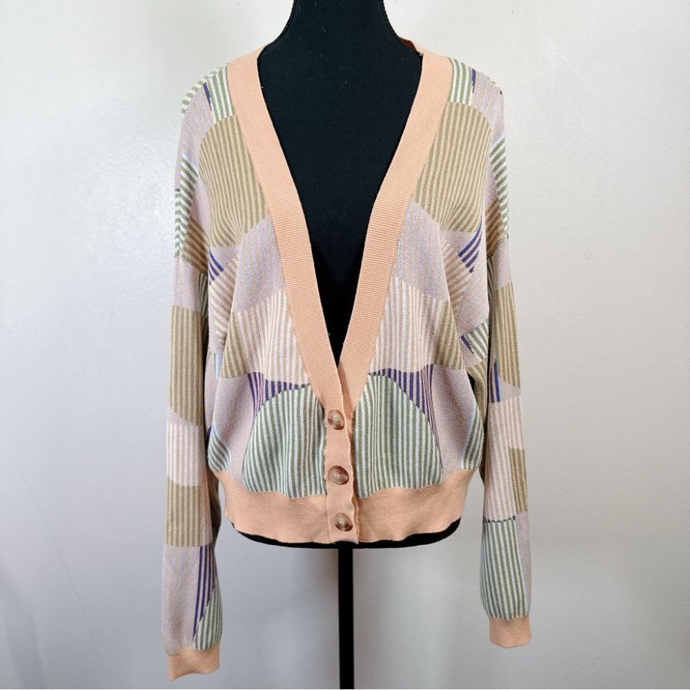 Fabletics Multicolor Geometric Cardigan